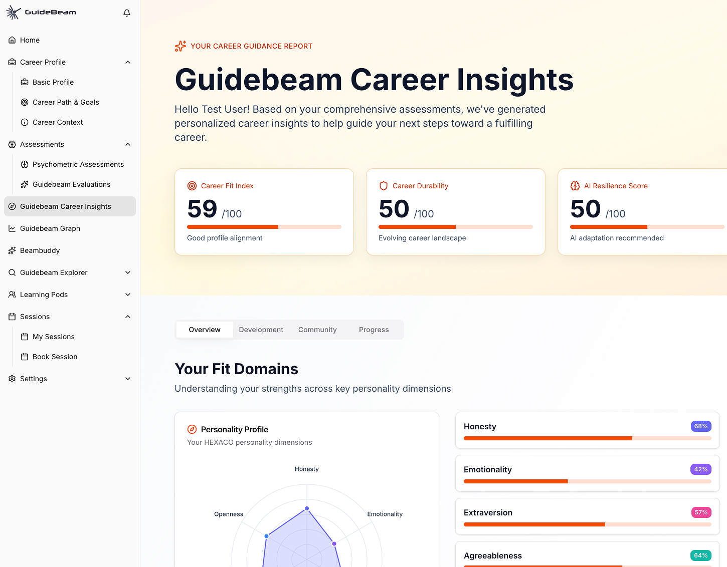 GuideBeam App Screenshot
